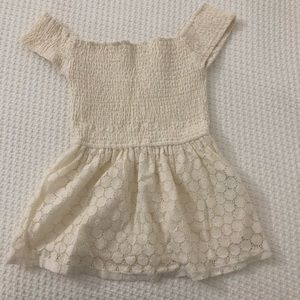 Hollister off shoulder peplum lace top